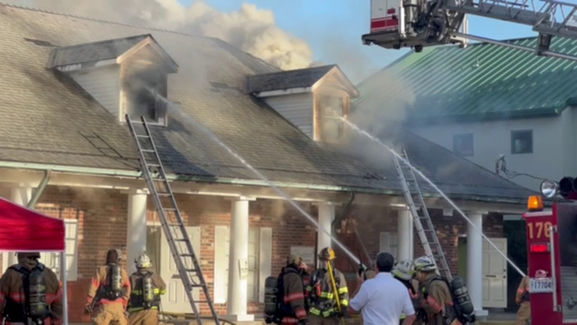 Metairie dental business fire.