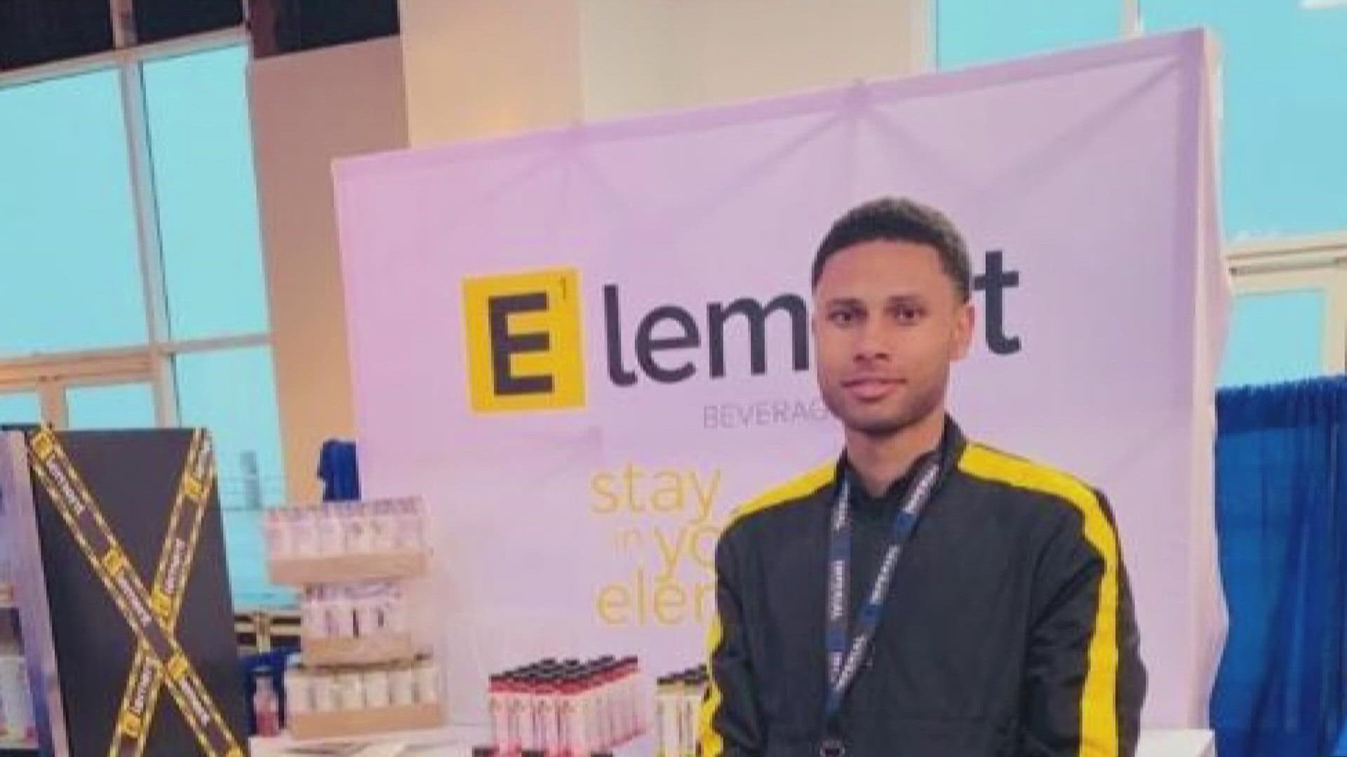 Devin Espadron dreams came true with his beverage company "Element"