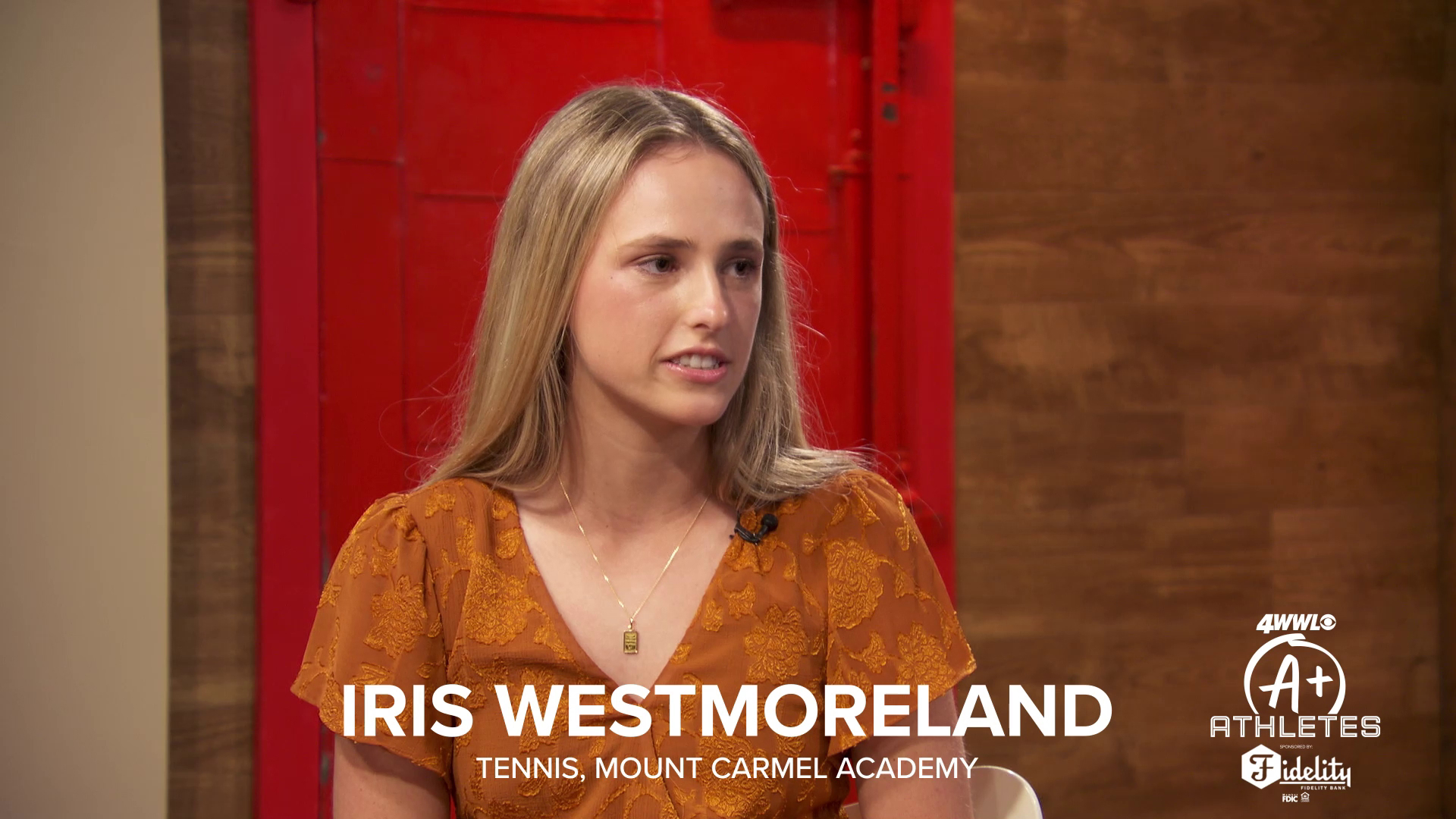 WWL-TV is honoring athletes who excel on and off the field, like Mount Carmel Academy's Iris Westmoreland