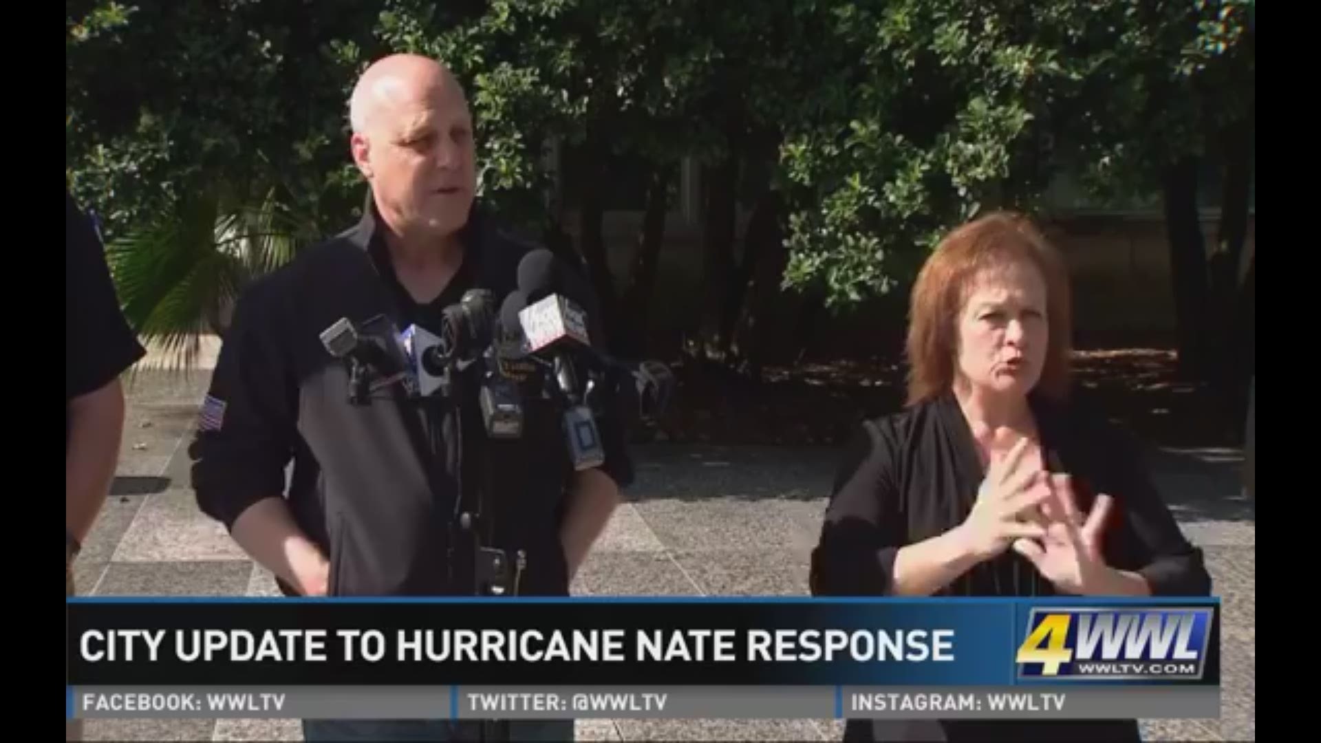 Mayor Landrieu gives post-Hurricane Nate update