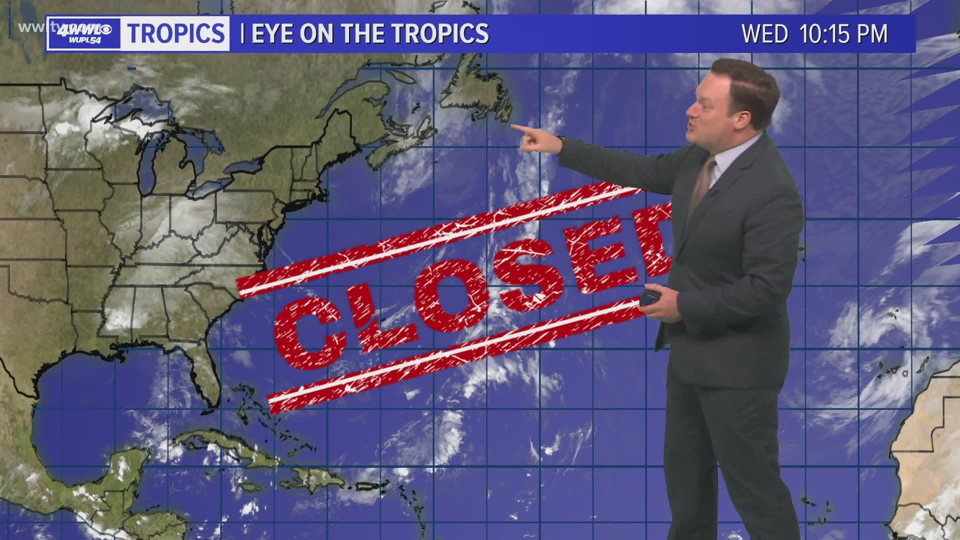 Meteorologist Chris Franklin says the Atlantic is CLOSED for business right now! We don't expect any activity until October.