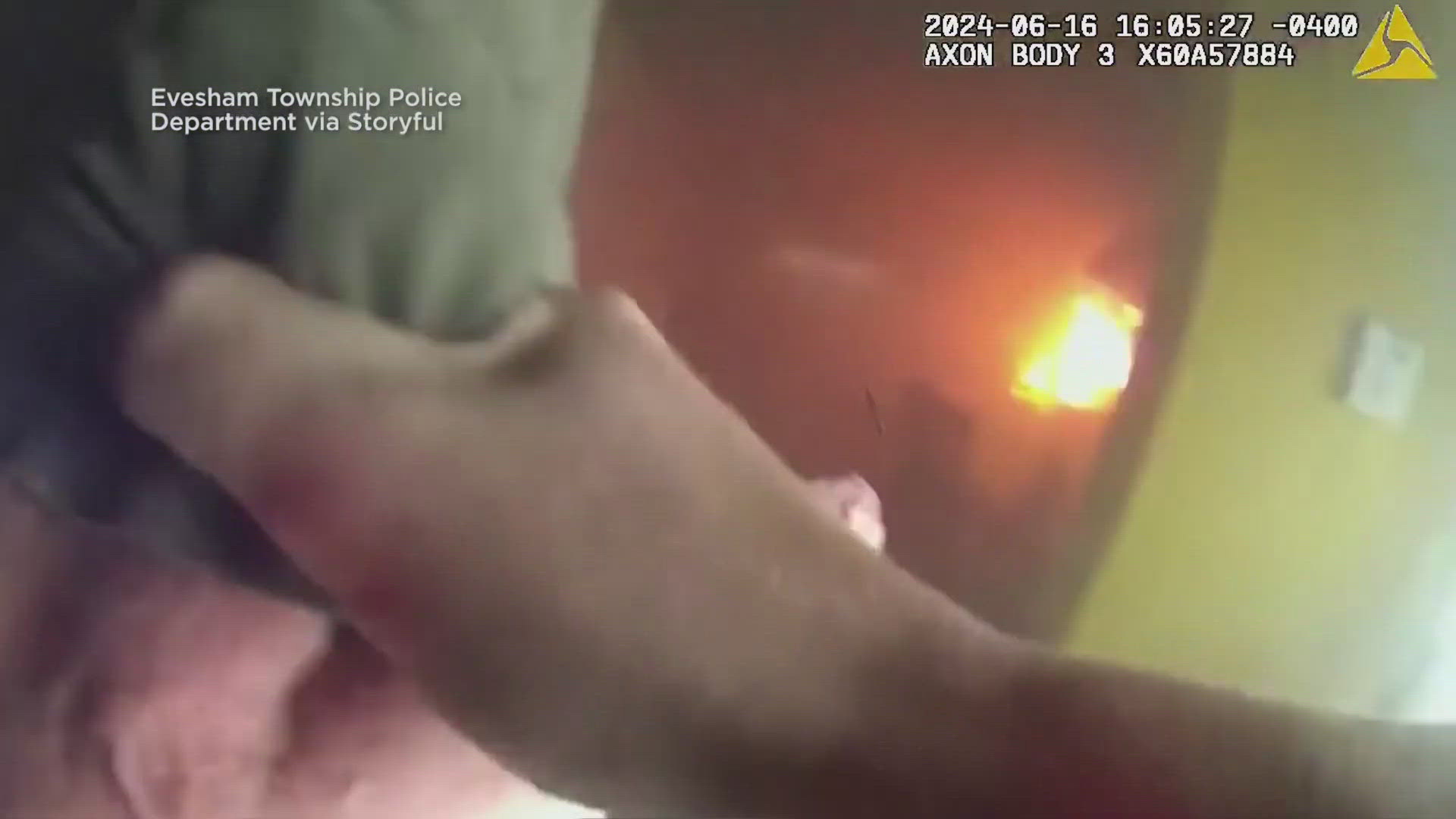 Bodycam footage captures New Jersey officer rescuing couple from house fire