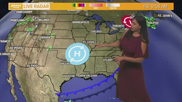 Chilly and breezy today