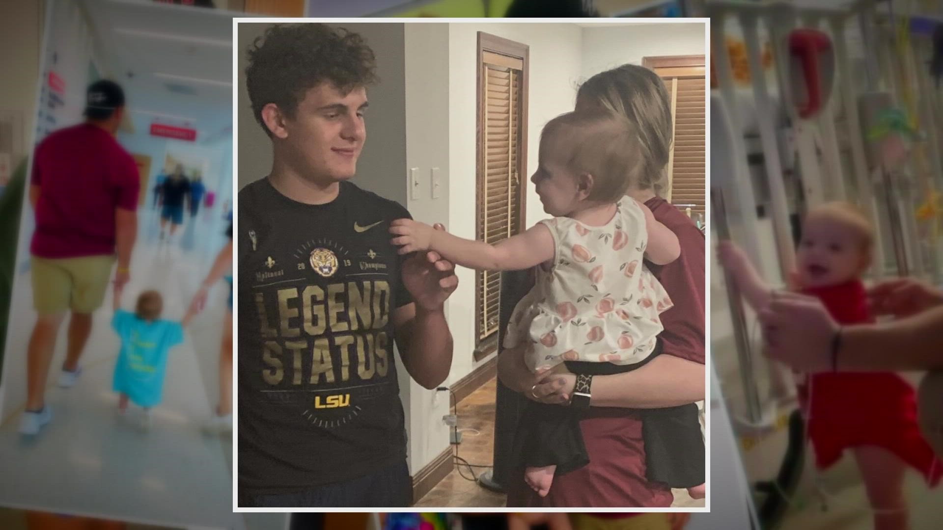 A Norco family is facing several struggles, including a sick toddler, So when a high school student met the family, he decided to do something to help.