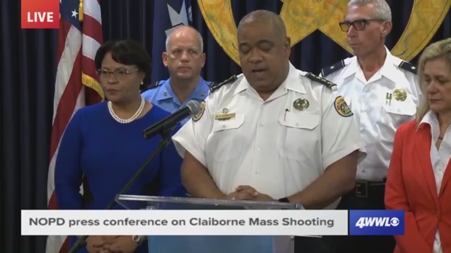 Mayor Cantrell and Police Supt. Michael Harrison announced reward increase for information about the Aug. 28 mass shooting and murder on South Claiborne.