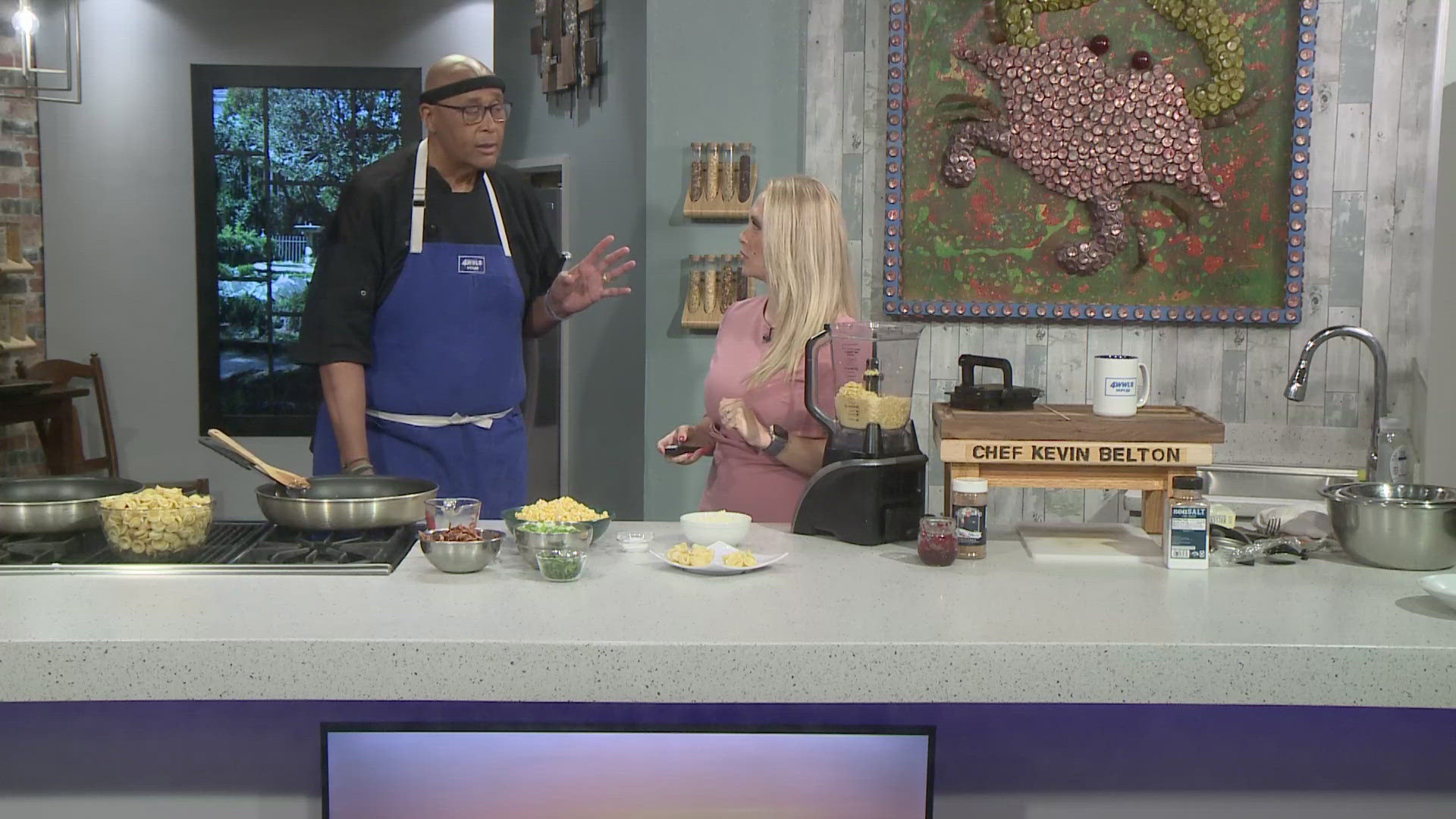 Chef Belton is cooking up a delicious pasta dish and pie in the WWL Louisiana kitchen