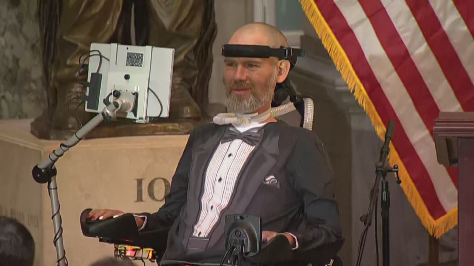 Steve Gleason talks about receiving the Congressional Gold Medal, what it means to him and those who have helped him along his path.