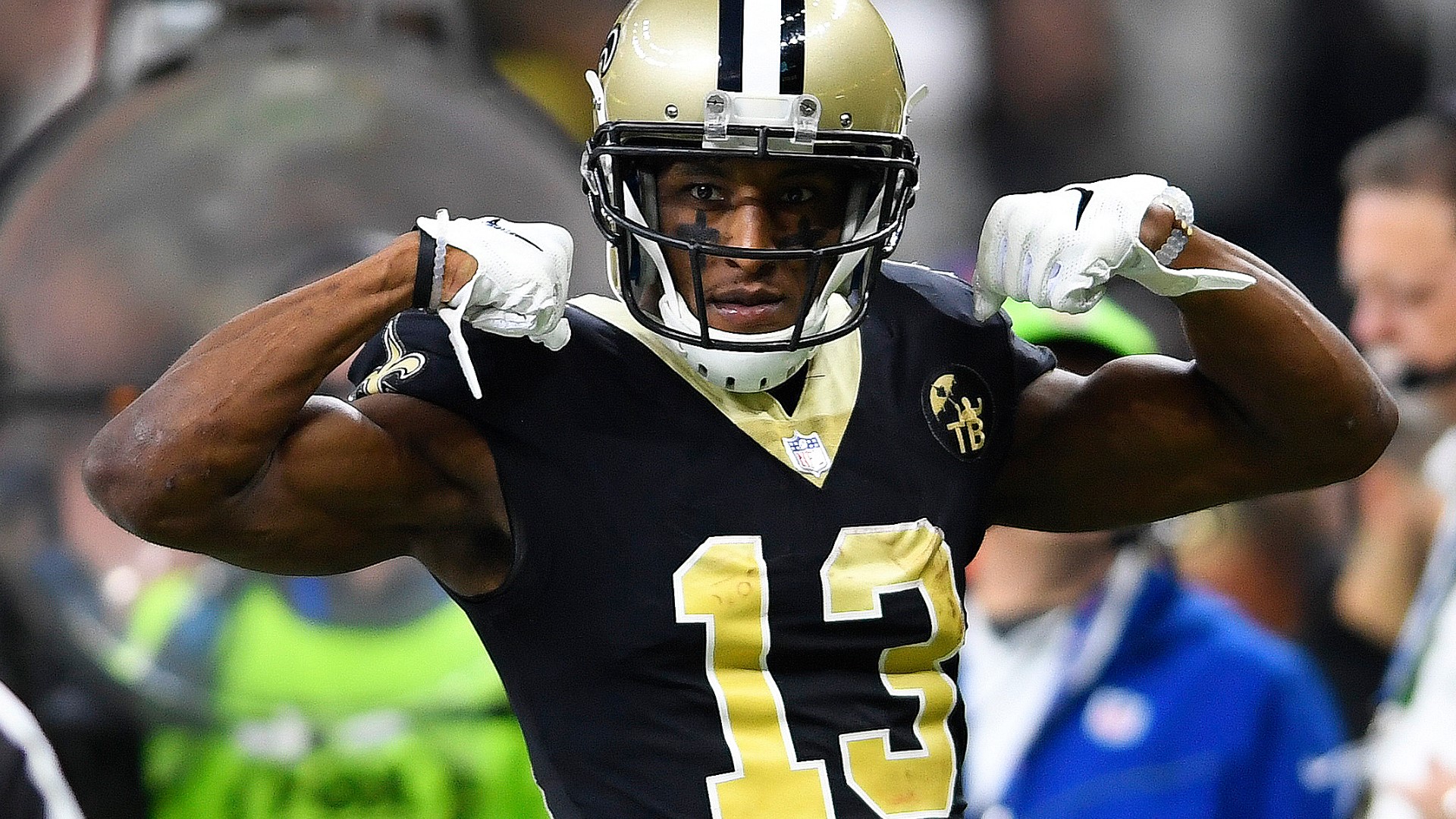 Joe Horn in a Michael Thomas jersey - New Orleans Saints