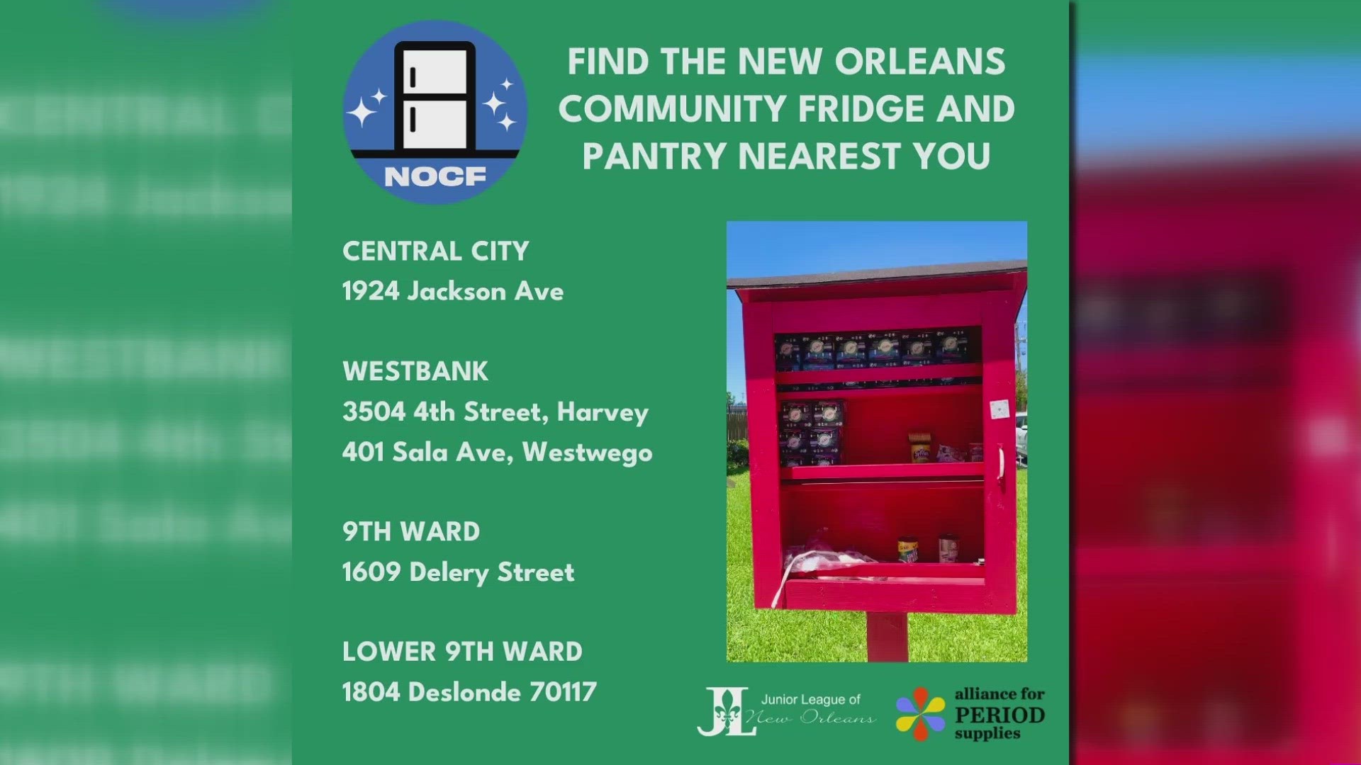 In recognition of Period Poverty Awareness Week May 22-28, the Junior League of New Orleans is distributing free period supplies in New Orleans.