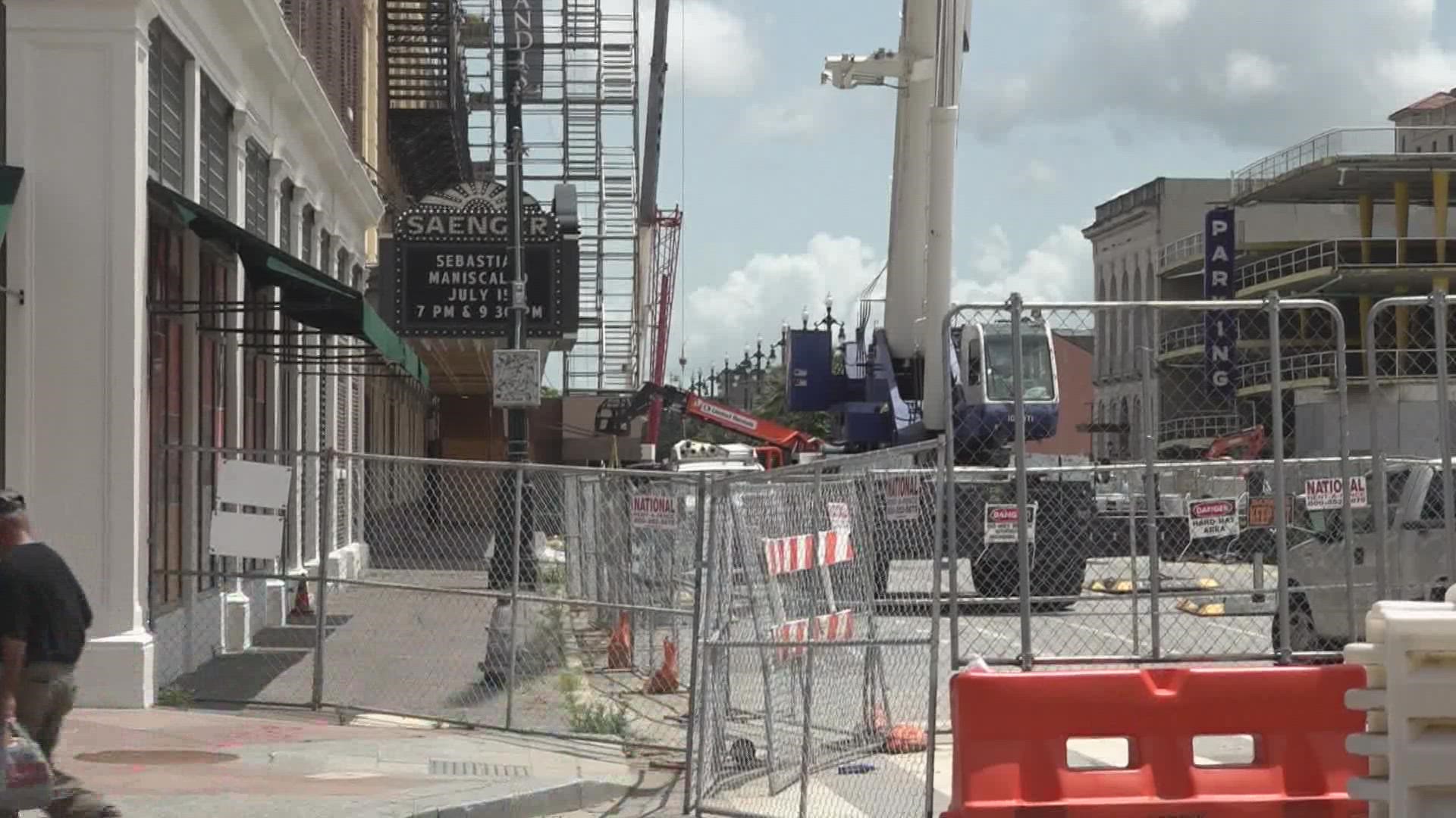 The intersection of North Rampart and Canal Street will reopen Friday after being blocked off for two years due to the Hard Rock collapse.