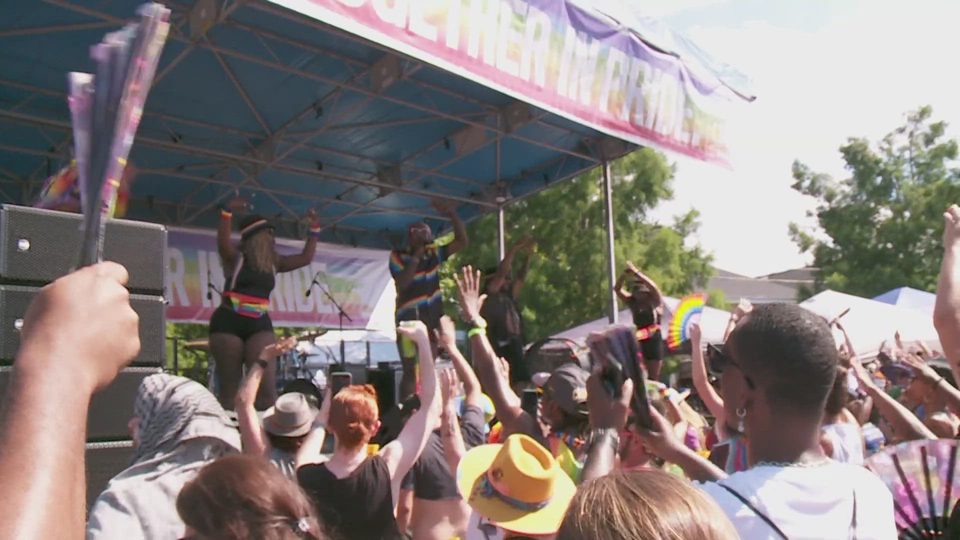 The pride parade is about community and celebrating love, diversity and inclusion.