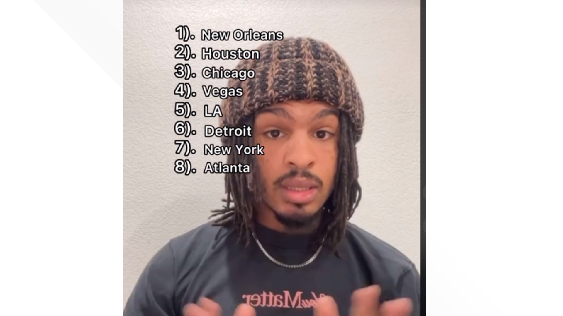 TikTok influencer Keith Lee ranks New Orleans #1 food city | wwltv.com