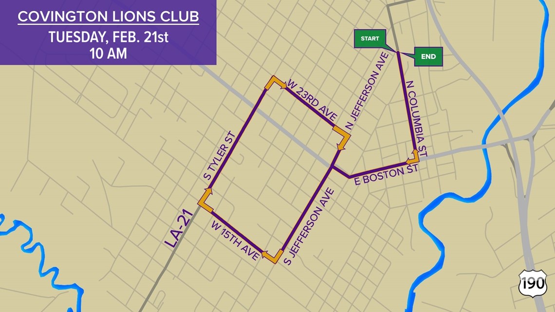 Covington Lions Club 2023 parade