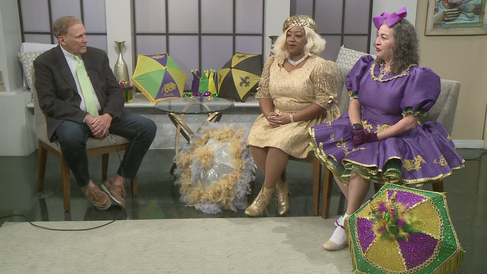 We're catching up with the Baby Dolls of New Orleans.
They're walking in the Mystic Krewe of Druids Wednesday night.