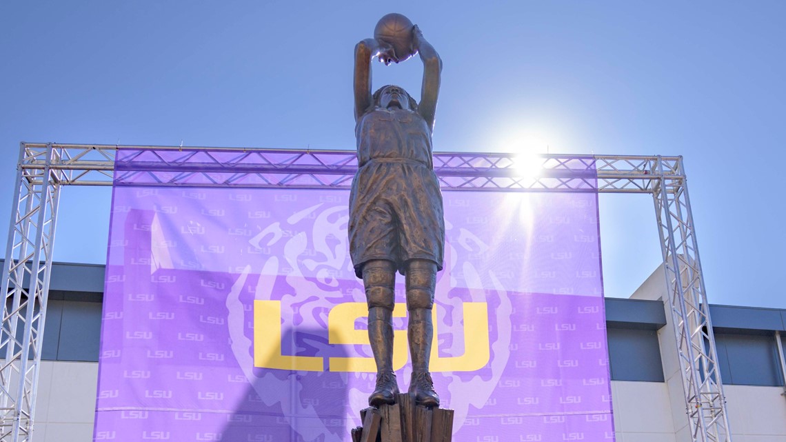 Augustus is 1st female athlete with statue on LSU campus | wwltv.com