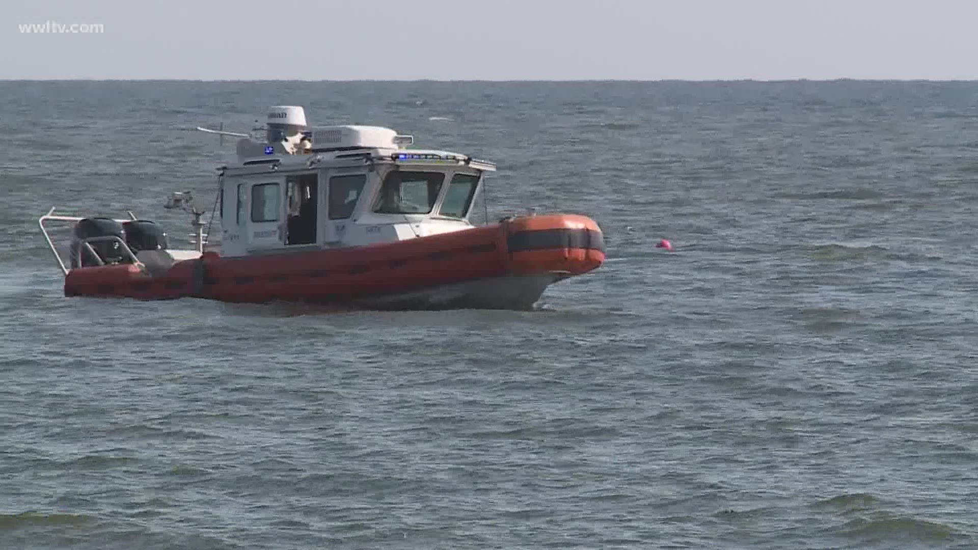 A body has been found in Lake Pontchartrain in the area where a kayaker was seen struggling before the kayak turned over.