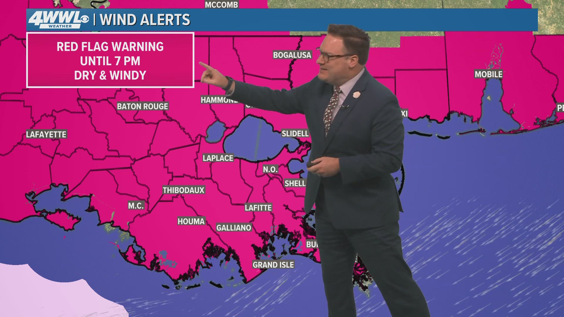 WWL Louisiana Chief Meteorologist Chris Franklin with the latest New Orleans-area forecast and an eye on the tropics for News at 5PM on Wednesday, Oct. 16, 2024.