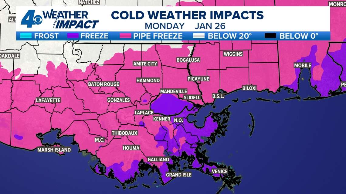 TIMELINE: Hard freeze in the forecast. Here's when temperatures are expected to drop