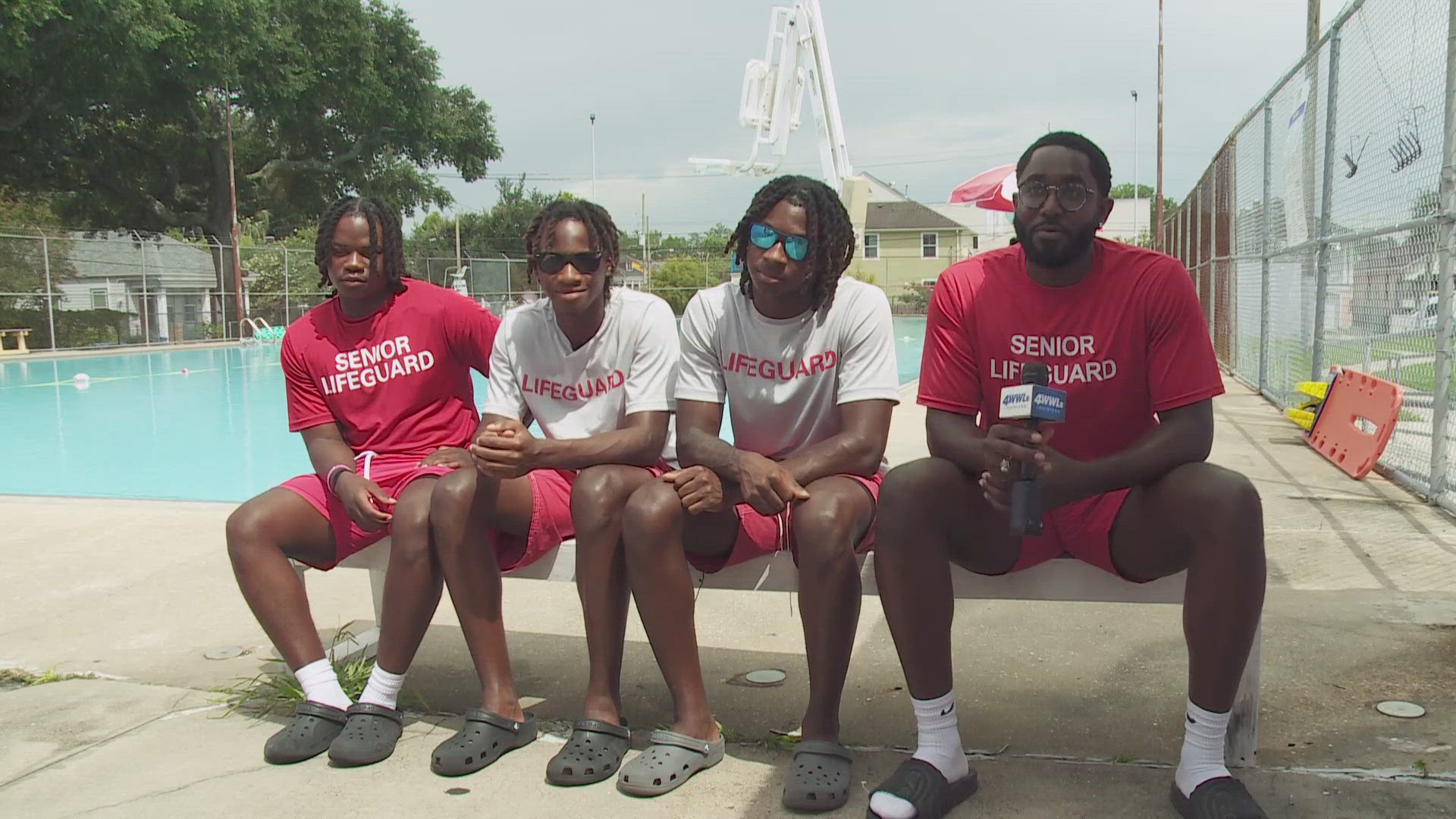 Lifeguards react after saving swimmer's life at Stallings Pool