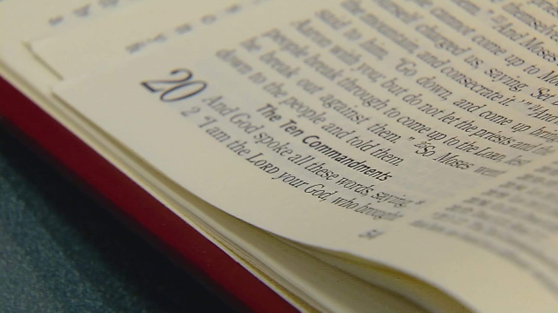 House Bill No. 71 would require all Louisiana schools – K-through-12th Grade and universities – to display a poster or framed document of the Ten Commandments.