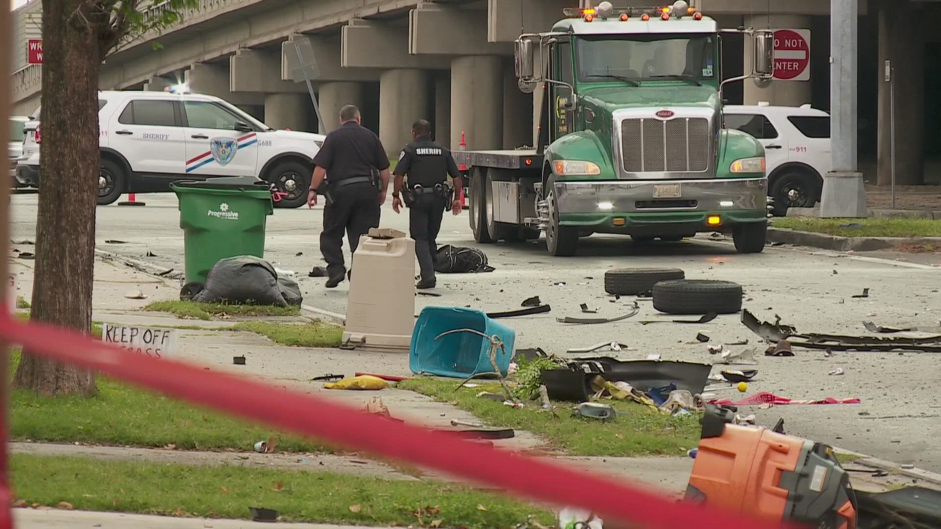 A driver was killed another driver injured when two pickup trucks crashed on Bonnabel Blvd.