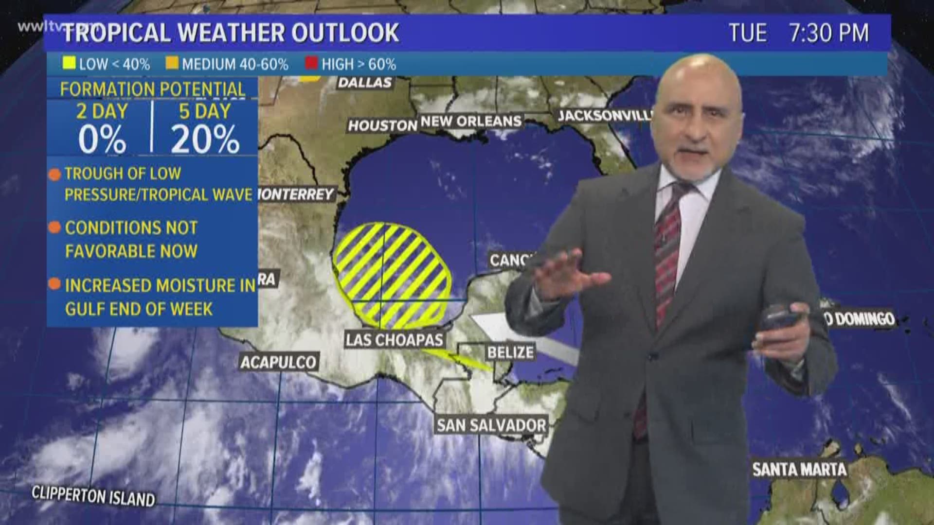 Chief Meteorologist Carl Arredondo and the Tuesday night Tropical Update