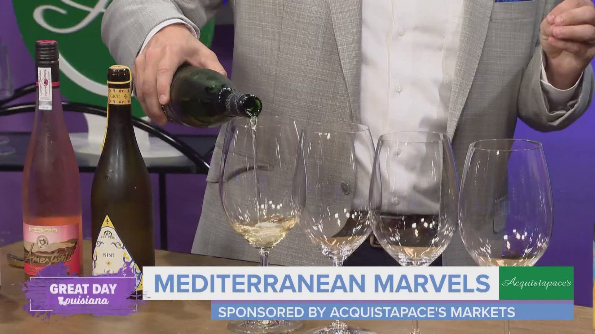 In today's Happiest Hour, Acquistapace's Markets shows off some great Summer wines from the Mediterranean.