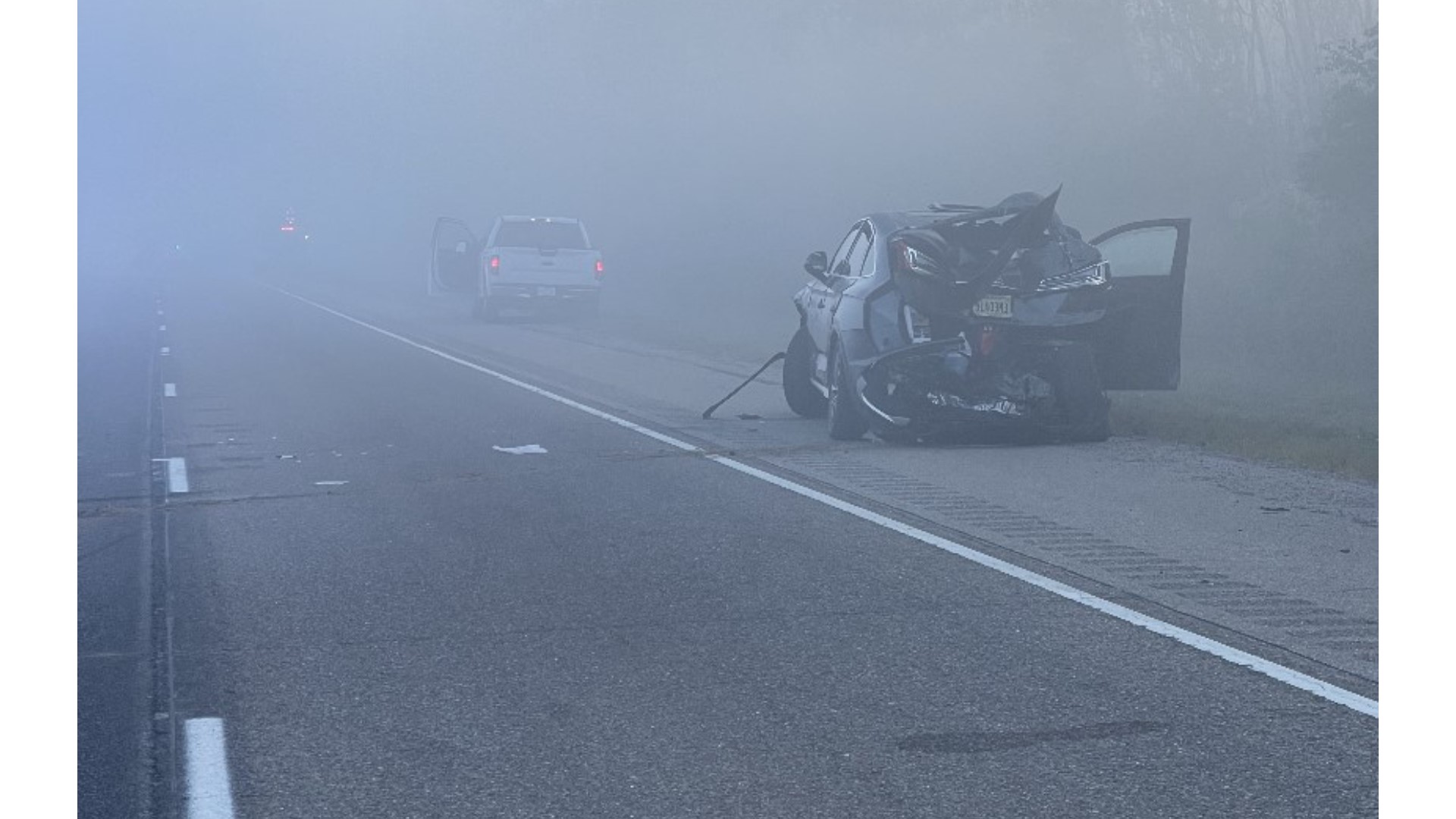 WWL-TV team coverage of the deadly multi-vehicle crash that claimed the life of one, injured at least 8 motorists in near-zero visibility on Interstate 10 Tuesday.