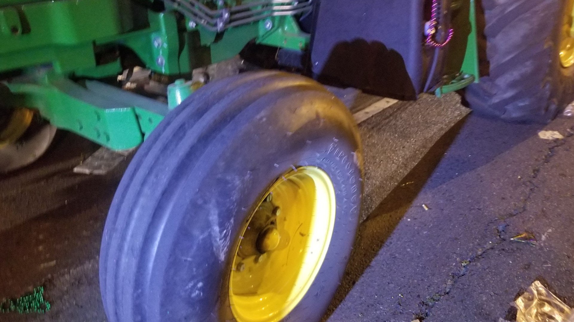 Man taken to hospital after tractor