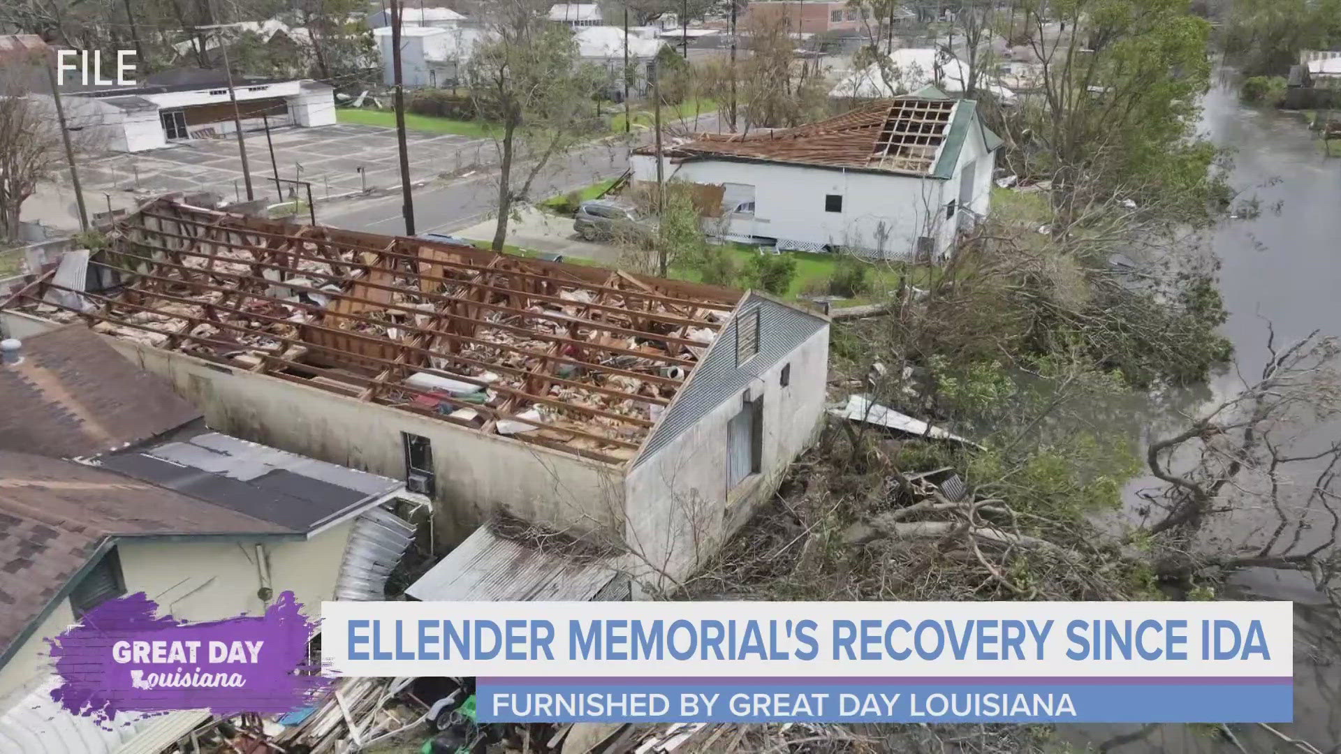 We talk with staff and students from Ellender Memorial High School about their recovery journey after Hurricane Ida.