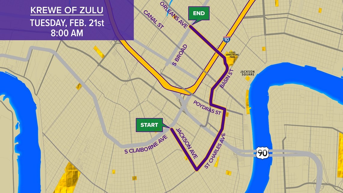 Krewe of Zulu 2023 parade