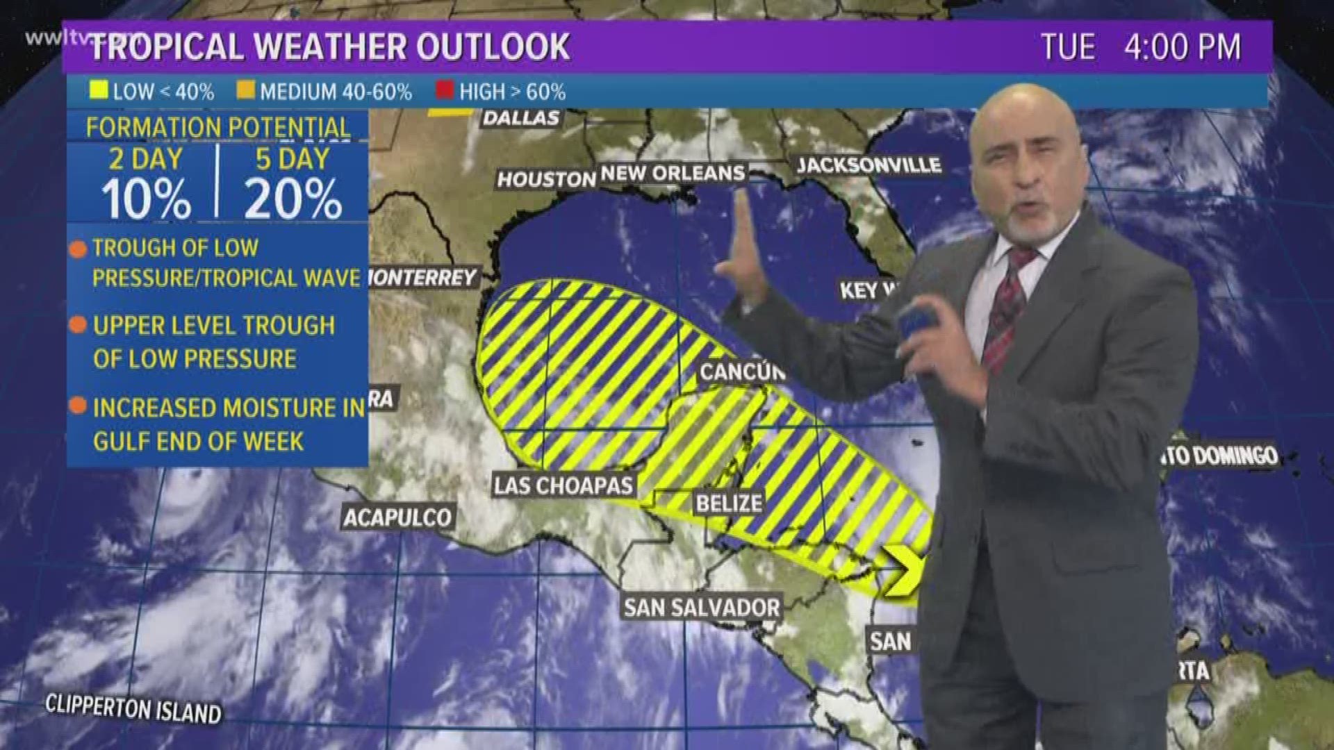 Chief Meteorologist Carl Arredondo and the Tuesday Evening Tropical Update