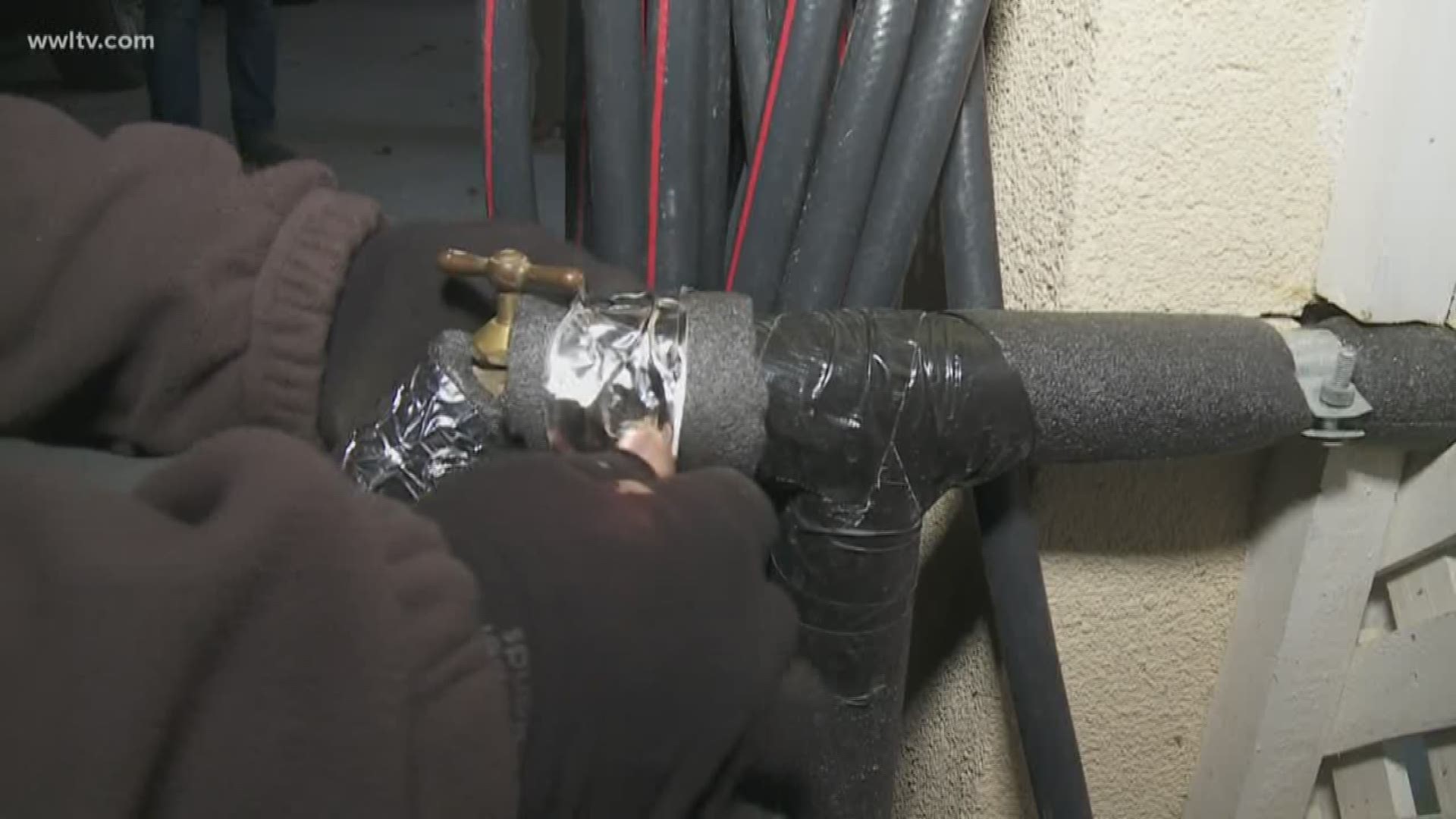 Many people spent the day preparing their homes (and pipes) for the dip in the temperature at night this week.