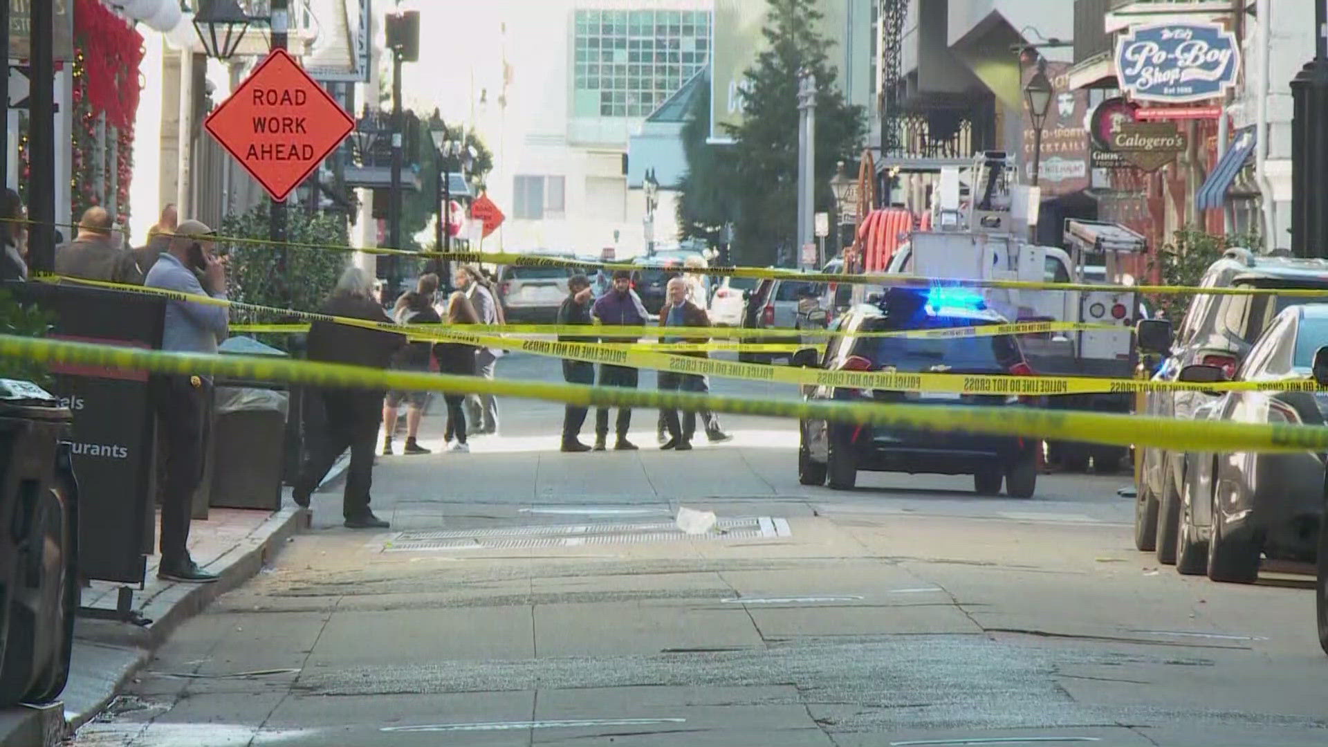 Crime scene of fatal French Quarter shooting at Iberville and Royal streets on Thursday, Nov. 21, 2024.