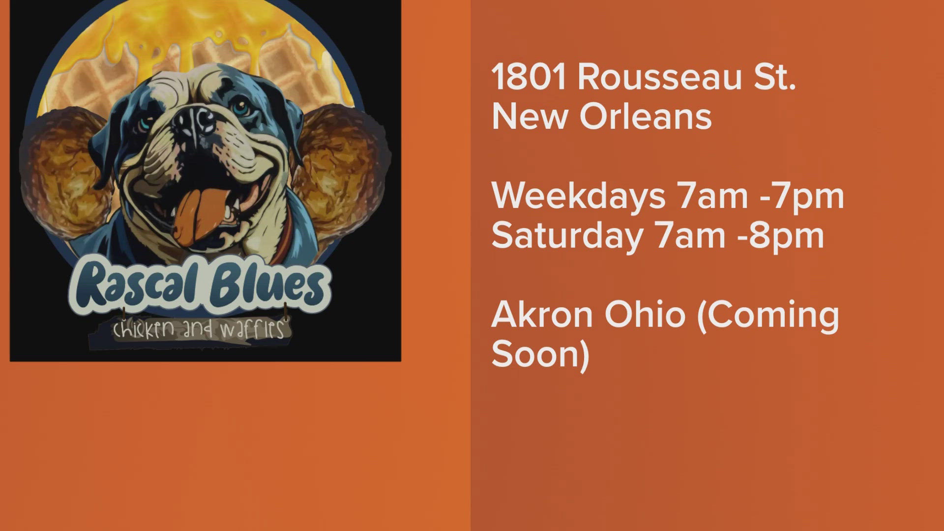 Rascal Blues Chicken and Waffles grand opening is this weekend.