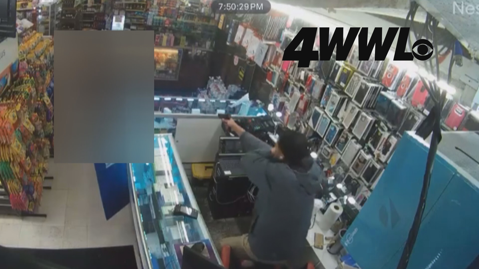 Surveillance video reveals the tense moments leading up to a fatal shooting during an armed robbery at a convenience store in New Orleans East.