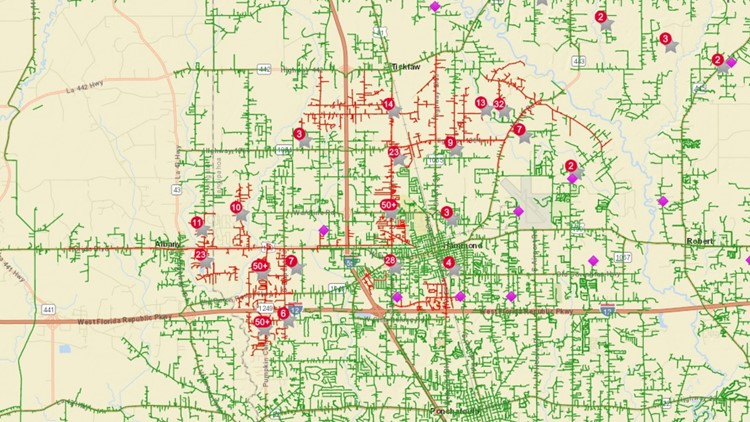 More than 15K without power in Tangipahoa Parish