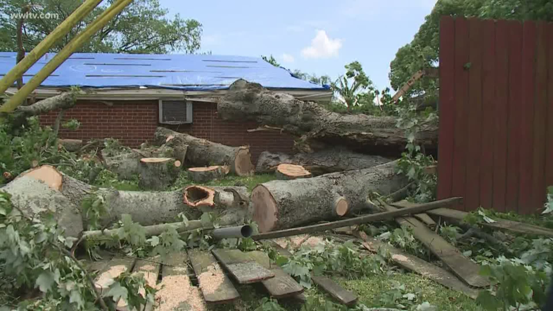 "Devastation," one resident said. "I just wanted to make sure she's alright. From what she says, it was a tornado," one resident said.