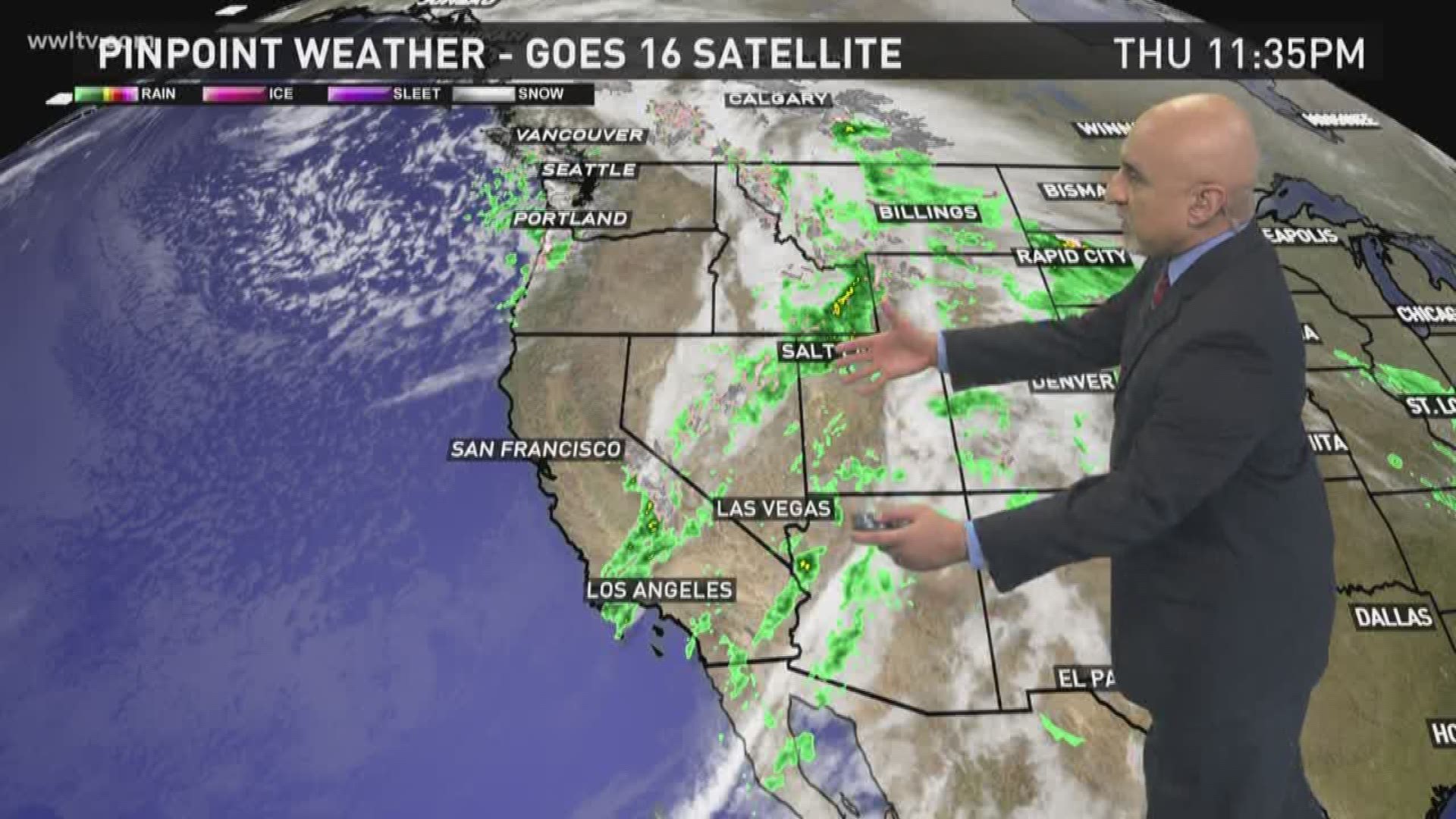 Chief Meteorologist Carl Arredondo and the Thursday night weather