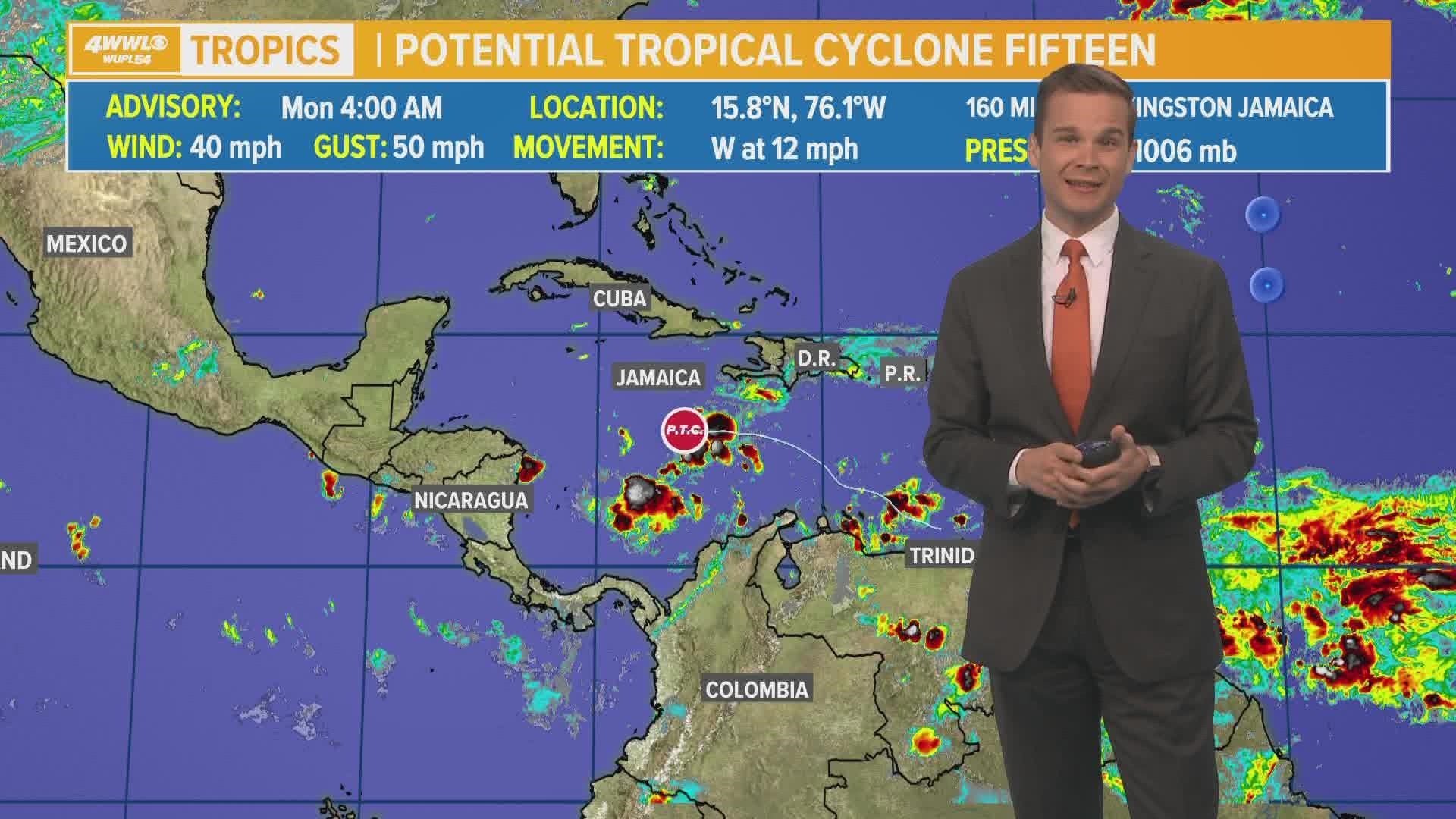 There is a late season system in the Caribbean that could form into a tropical storm.