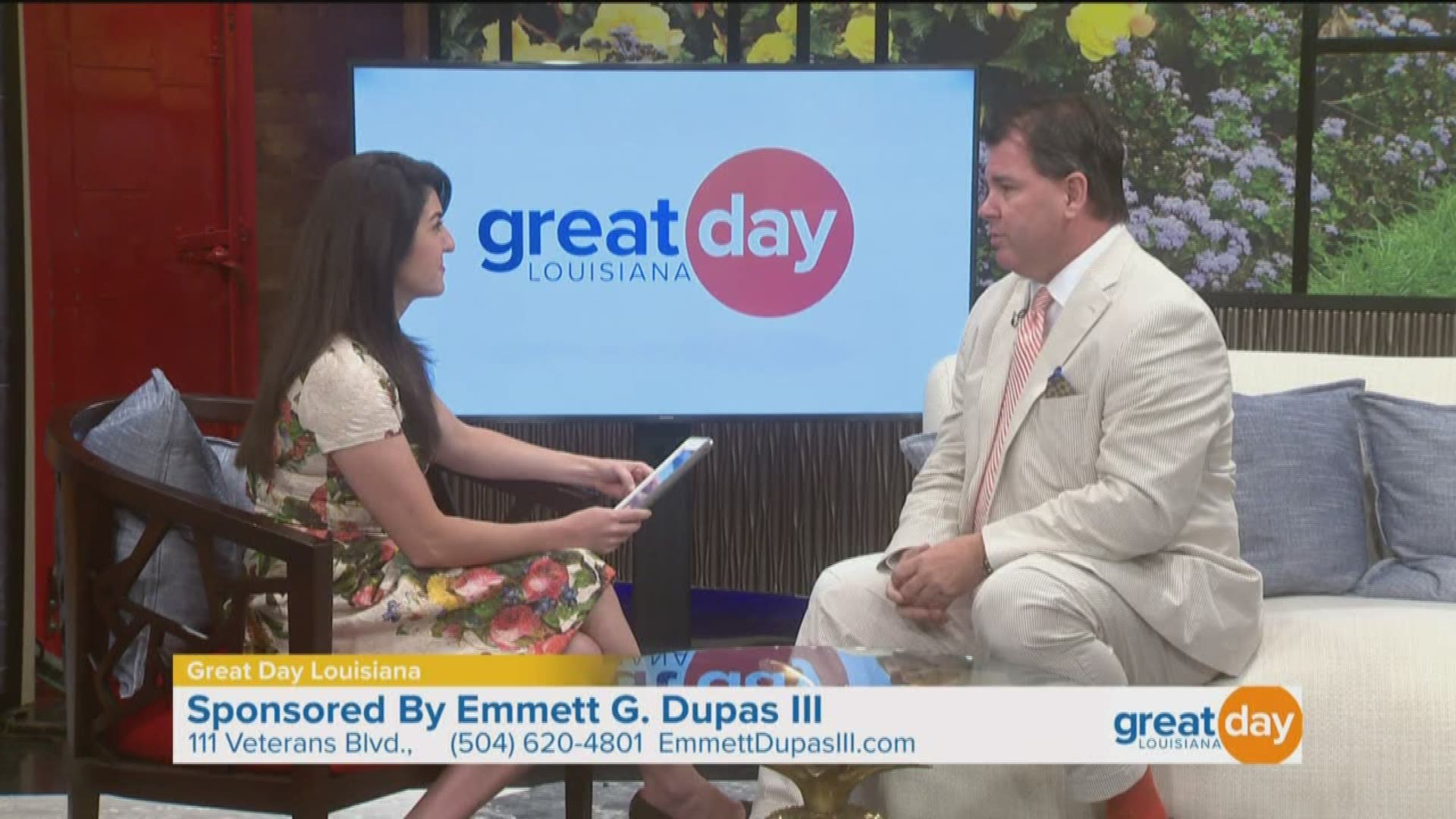 Long-term care planning can help prepare for the costs of various levels of care for chronic conditions in the home, in the community, in alternative care facilities, or in nursing home facilities. Emmett G. Dupas III joins us on Great Day to discuss the importance of having an overall plan for unexpected life events. For more go to EmmettDupasIII.com.