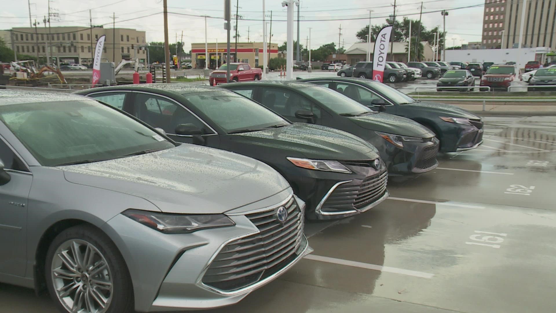 Due to production shortage, the supply of new cars have fallen and some dealerships are having a hard time getting inventory where it once was.