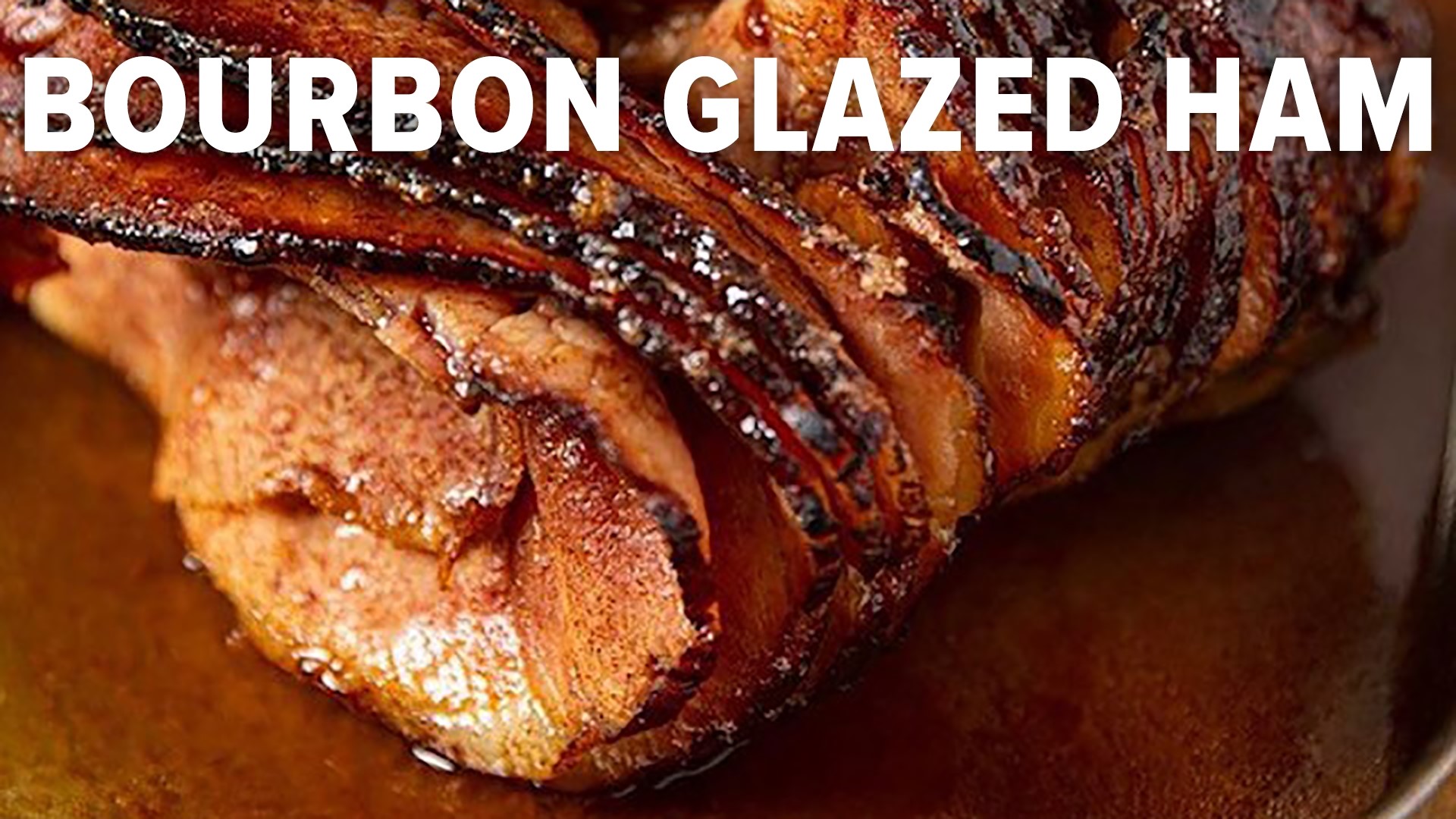 Chef Kevin makes a meal, fitting for the holiday season: bourbon glazed ham and potatoes.