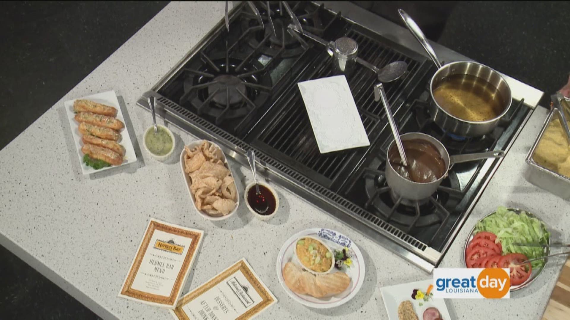 Chef Rich Lee with Antoine's Restaurant joins us to tell us about the Hermes Bar's menu options.