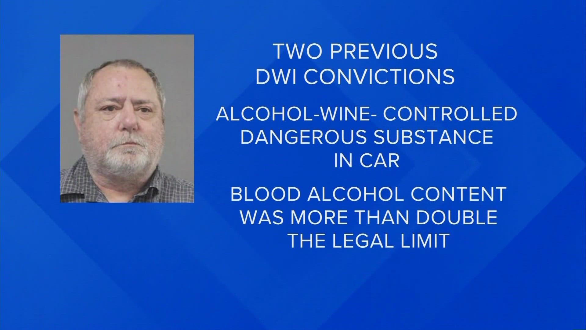 Wendell Lachney is accused of being drunk and slamming his vehicle into the back of one driven by the victim's mother.