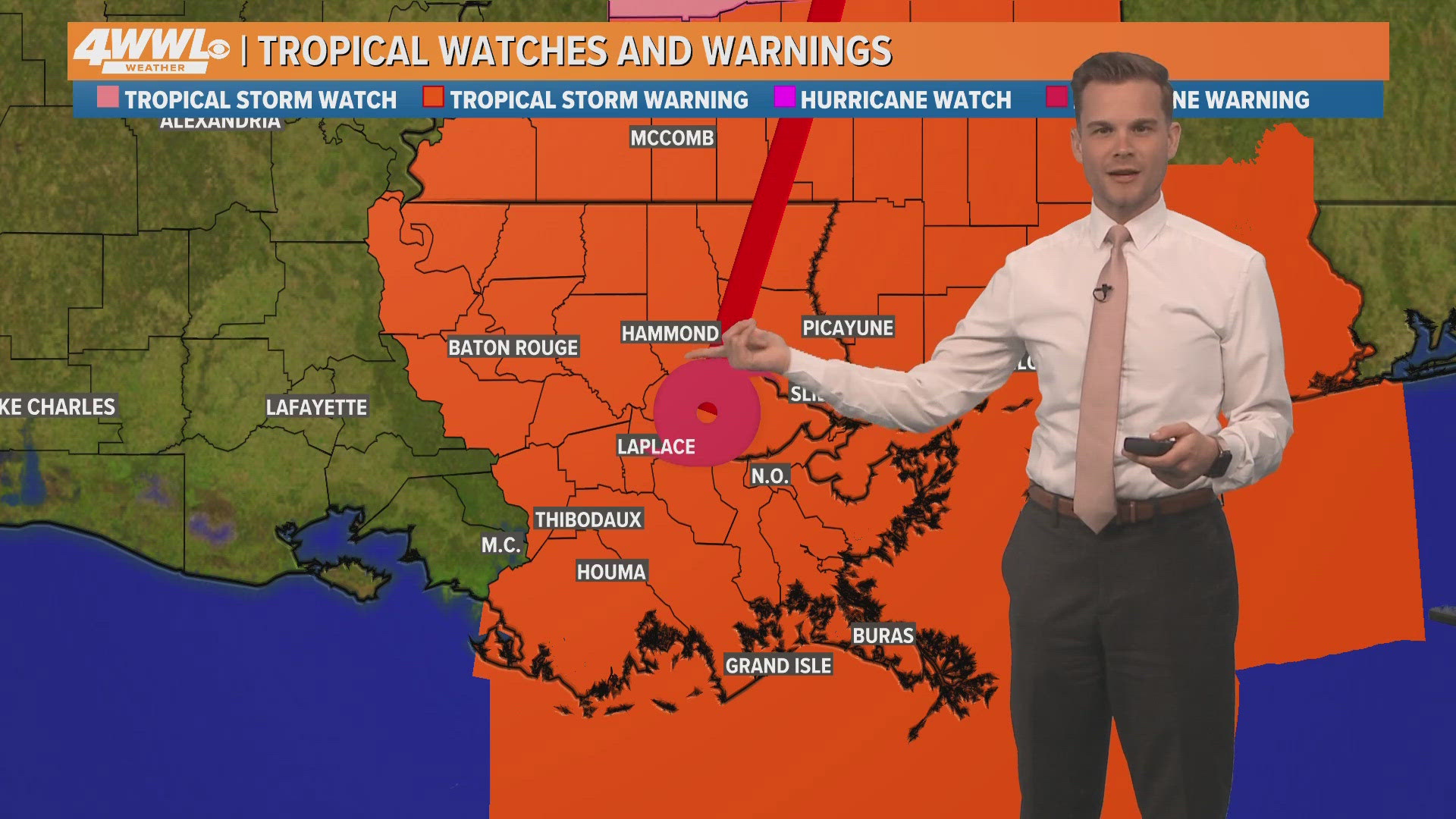 Meteorologist Payton Malone says Tropical Storm Warnings are still in effect and improvements to come after Hurricane Francine.