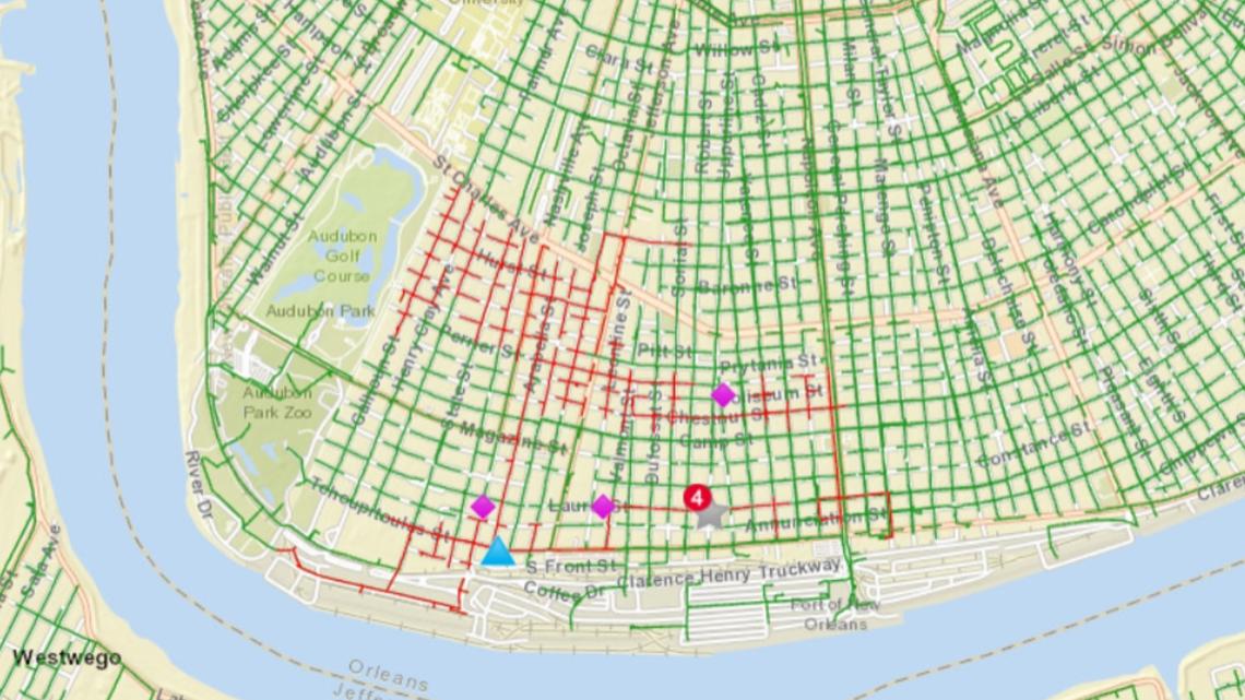 Power restored after more than 2,500 lose power in New Orleans