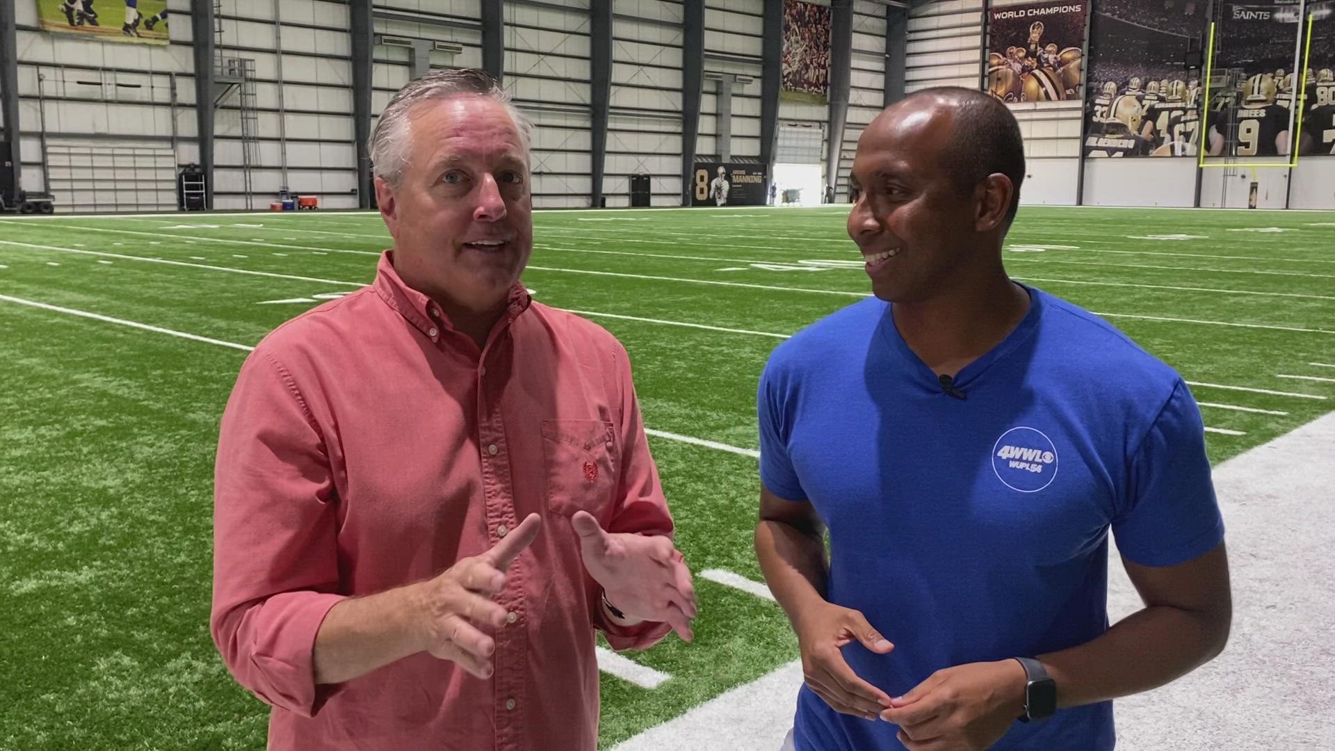 As the Saints open up training camp, WWLTV discusses Michael Thomas and his return to the practice field after missing the 2021 season.