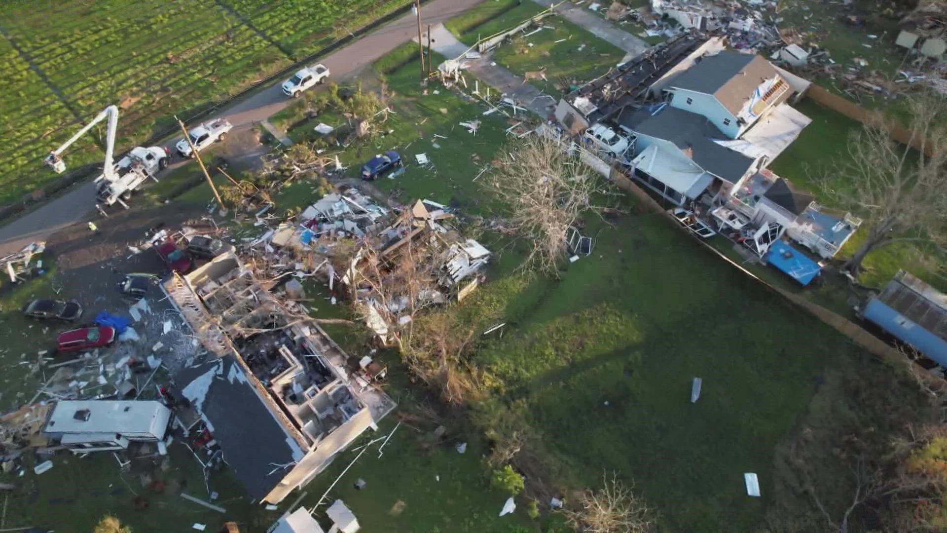 The storm claimed the life of Allison Alexander, who was found outside near the remains of her home.