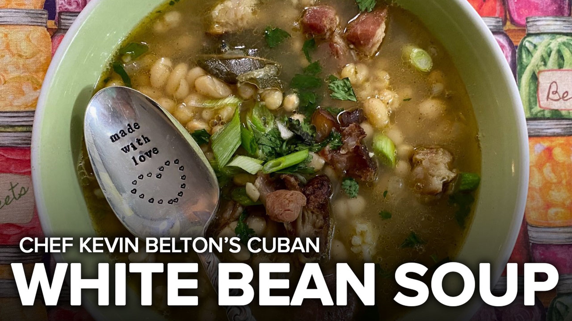Feel that chill in the air? When it gets cold, I like to warm up with some Cuban white bean soup!